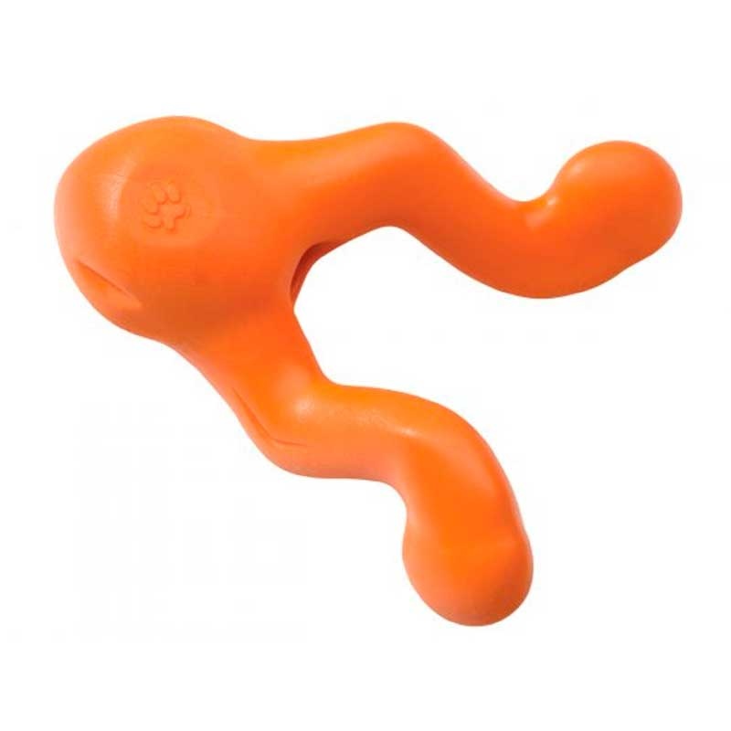 Игрушка для собак West Paw Zogoflex Tizzi Mini для лакомств 12 см оранжевая от магазина dog22.ru 